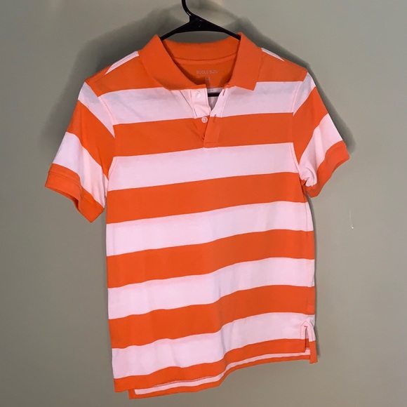 Nice Orange & white collared shirt - Picture 1 of 2